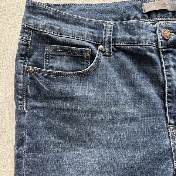 Melissa McCarthy Seven7 Jeans Women 18 Straight Blue Denim Plus Size Stretch - Picture 2 of 16